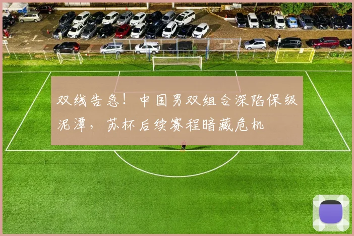 双线告急！中国男双组合深陷保级泥潭，苏杯后续赛程暗藏危机